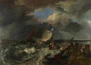 Joseph Mallord William Turner Calais Pier,with French poissards preparing for sea:an English packet arriving (detail) (mk31) oil painting picture wholesale